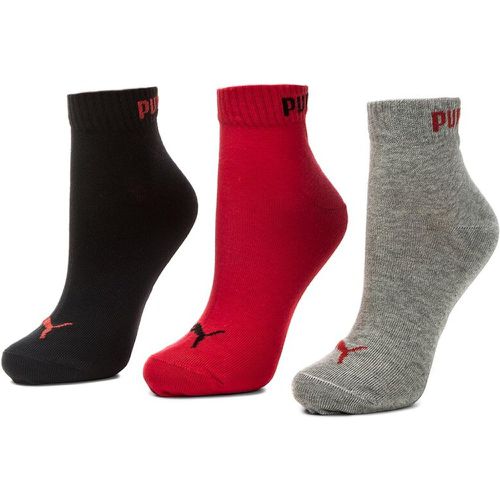 Set di 3 paia di calzini corti unisex - 271080001 Black/Red 232 - Puma - Modalova