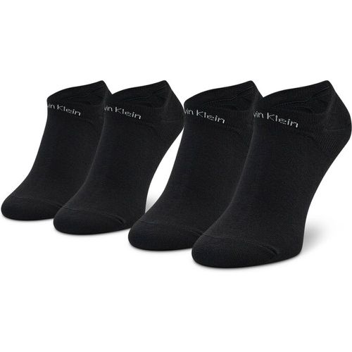 Set di 2 paia di calzini corti da donna - 701218774 Black 001 - Calvin Klein - Modalova