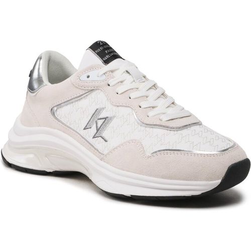 Sneakers - KL53165 White Lthr/Textile W/Silver - Karl Lagerfeld - Modalova