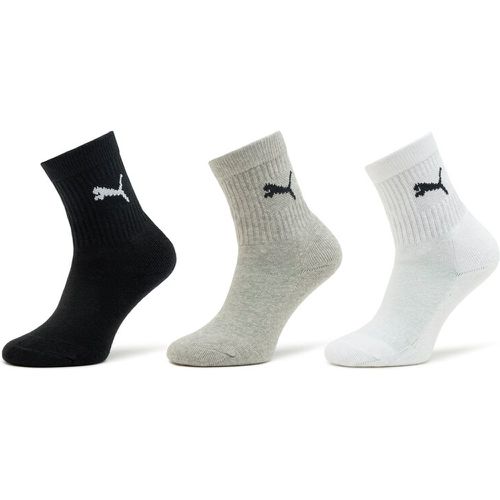 Set di 3 paia di calzini lunghi da bambini - Junior Crew Sock 3P 907958 Grey/White/Black 03 - Puma - Modalova