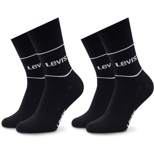 Set di 2 paia di calzini lunghi unisex - 701210567 Black - Levi's® - Modalova