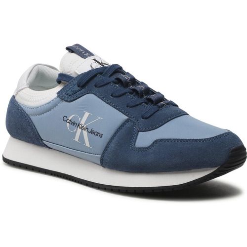 Sneakers - Runner Sock Laceup Ny-Lth YM0YM00553 Iceland Blue/Dark Denim/White 0G1 - Calvin Klein Jeans - Modalova