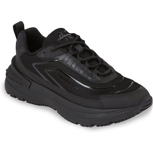 Sneakers - Chunky Runner Low Lace Refl YM0YM00777 Triple Black 0GT - Calvin Klein Jeans - Modalova