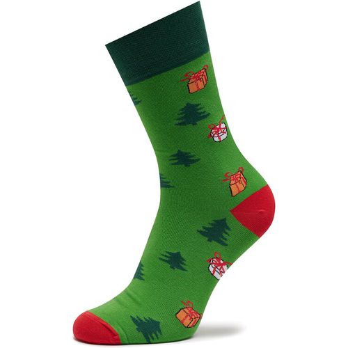 Calzini lunghi unisex - Green Santa Claus SM1/36 Verde - Funny Socks - Modalova