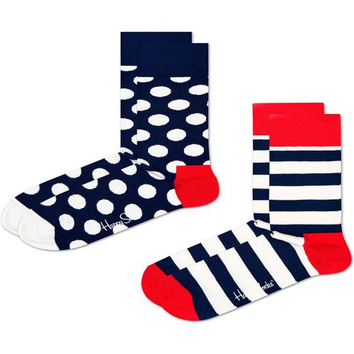 Set di 2 paia di calzini lunghi unisex - BDO02-6650 Multicolore - Happy Socks - Modalova