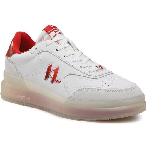 Sneakers - KL53426 White Lthr W/Red - Karl Lagerfeld - Modalova