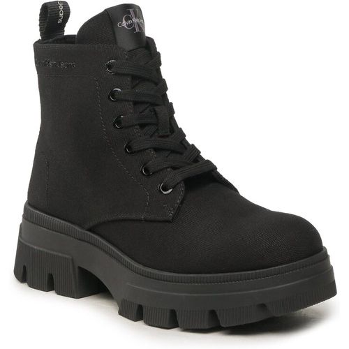 Stivaletti - Chunky Combat Laceup Boot Co YW0YW01239 Triple Black BEH - Calvin Klein Jeans - Modalova