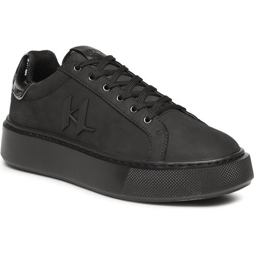 Sneakers - KL62217 Black Nubuck Mono - Karl Lagerfeld - Modalova