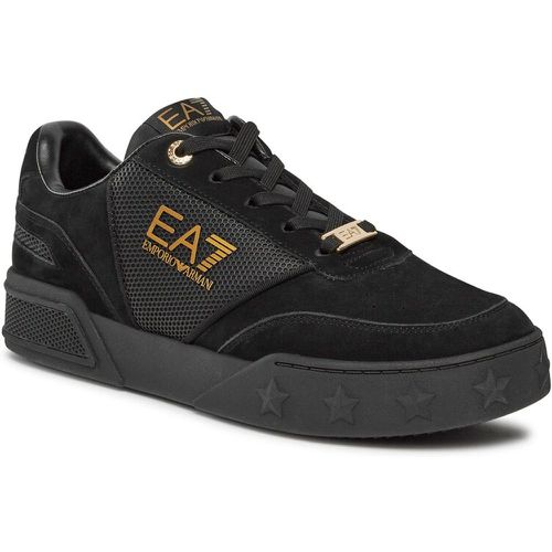 Sneakers - X8X121 XK359 M701 Triple Black+Gold - EA7 Emporio Armani - Modalova