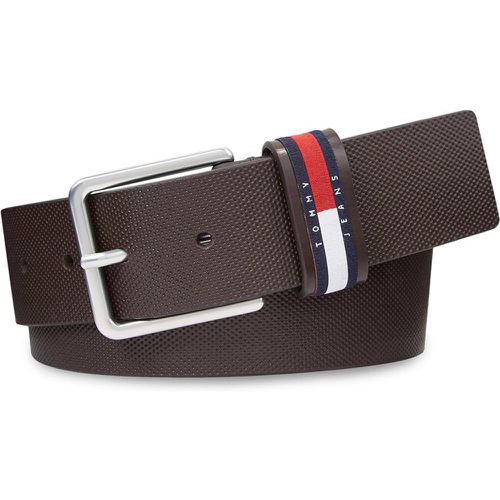 Cintura da uomo - Tjm Elevated Leather 4.0 AM0AM11675 Dark Brown 0HD - Tommy Jeans - Modalova