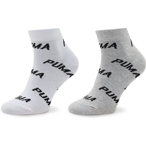 Set di 2 paia di calzini lunghi unisex - 907948 02 White/Grey/Black - Puma - Modalova