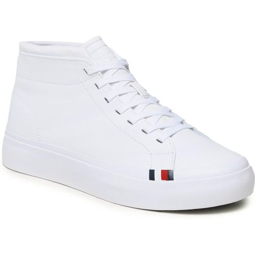 Sneakers - Elevated Vulc Leather Mid FM0FM04419 White YBS - Tommy Hilfiger - Modalova