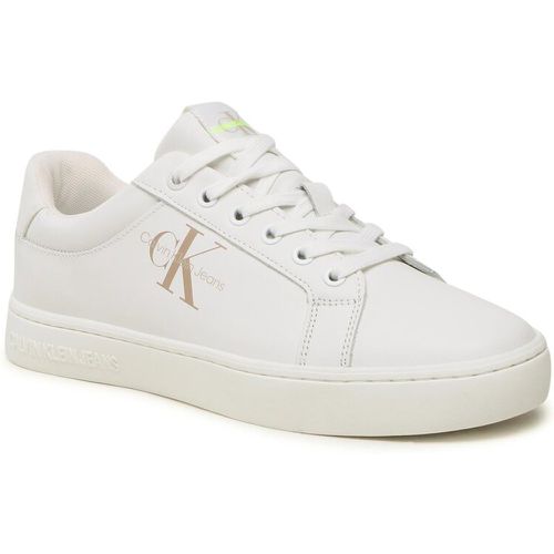 Sneakers - Classic Cupsole Fluo Contrast YM0YM00603 White/Ancient White 0LA - Calvin Klein Jeans - Modalova