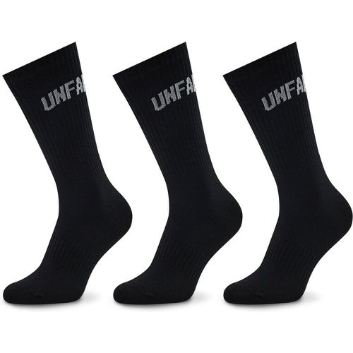 Set di 3 paia di calzini lunghi unisex - Curved UNFR22-164 Black - UNFAIR ATHLETICS - Modalova