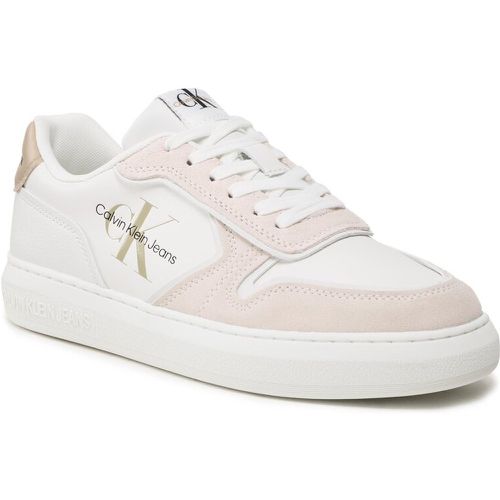 Sneakers - Casual Cupsole Irregular Lines YM0YM00606 White/Ancient White 0LA - Calvin Klein Jeans - Modalova