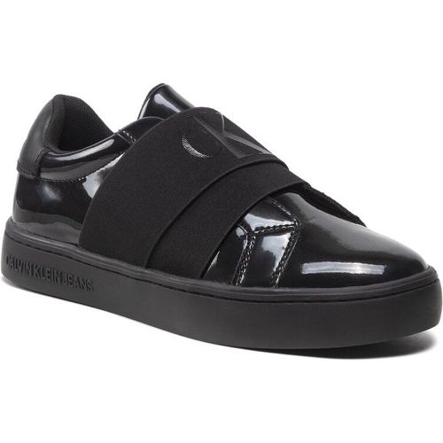 Sneakers - Classic Cupsole Elastic Glossy YW0YW00874 Triple Black 0GJ - Calvin Klein Jeans - Modalova