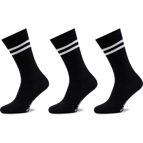 Set di 3 paia di calzini lunghi unisex - Rib Cr 3P PMU30024 Black 999 - Pepe Jeans - Modalova