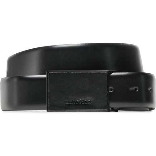 Cintura da uomo - Leather Inlay Plaque 35mm K50K510351 BAX - Calvin Klein - Modalova