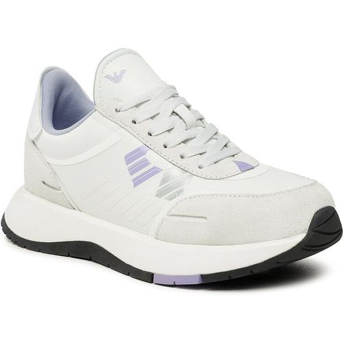 Sneakers - X3X160 XN821 S770 White/Lilac - Emporio Armani - Modalova