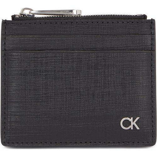Custodie per carte di credito - Ck Must Cardholder W/Zip K50K510885 Ck Black Check BAX - Calvin Klein - Modalova
