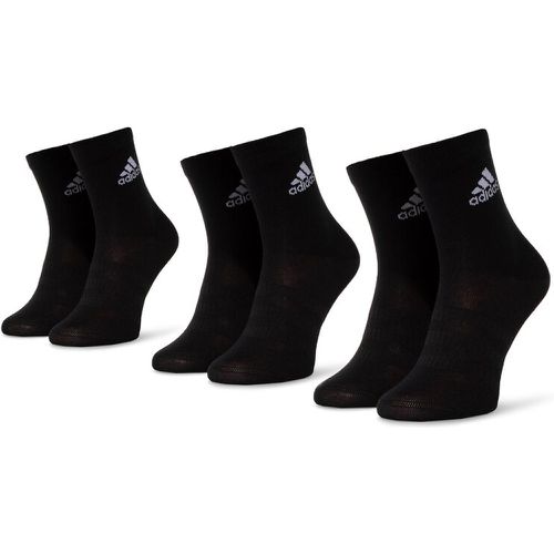 Set di 3 paia di calzini lunghi unisex - Light Crew 3pp DZ9394 Black/Black/Black - Adidas - Modalova