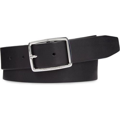 Cintura da uomo - New Buckle Jeans Belt 3.5 AM0AM11471 Black BDS - Tommy Hilfiger - Modalova