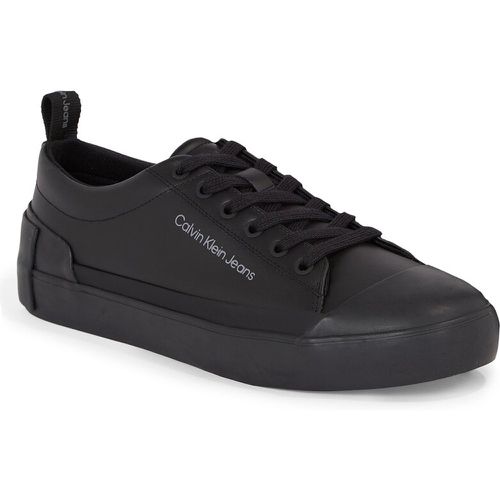 Sneakers - Vulcanized Laceup Low Lth YM0YM00795 Triple Black 0GT - Calvin Klein Jeans - Modalova