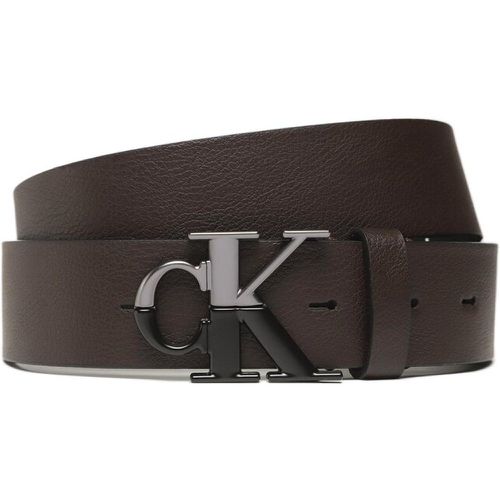 Cintura da uomo - Round Mono Plaque Belt 35Mm K50K510154 BAP - Calvin Klein Jeans - Modalova