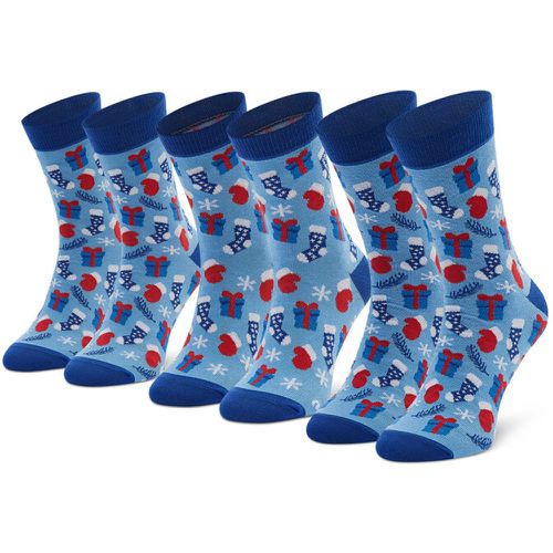 Set di 3 paia di calzini lunghi unisex - Xmas Socks Balls Mix Gifts Pak 3 Multicolore - Rainbow Socks - Modalova