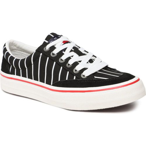 Scarpe sportive - Skate Canvas Stripes EM0EM01153 Black BDS - Tommy Jeans - Modalova