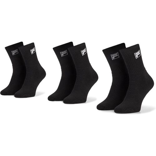 Set di 3 paia di calzini lunghi unisex - Calza Tennis Socks F9000 Black - Fila - Modalova