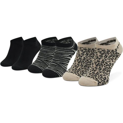 Set di 3 paia di calzini corti da donna - Elva S4_0094T_DKY Mushroom/Black Animal - DKNY - Modalova
