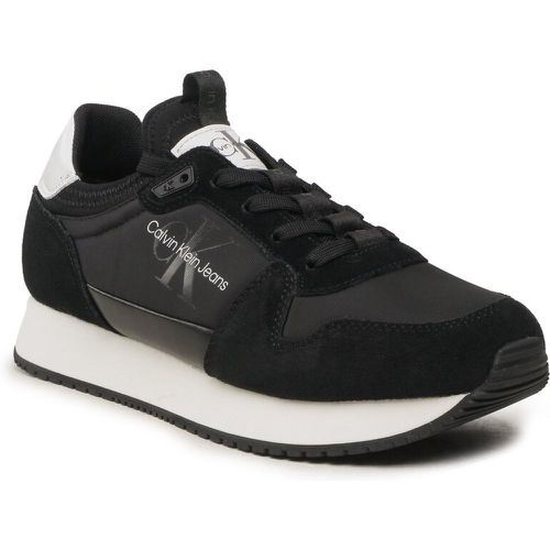 Sneakers - Retro Runner Laceup Refl YM0YM00742 Black/Bright White BEH - Calvin Klein Jeans - Modalova
