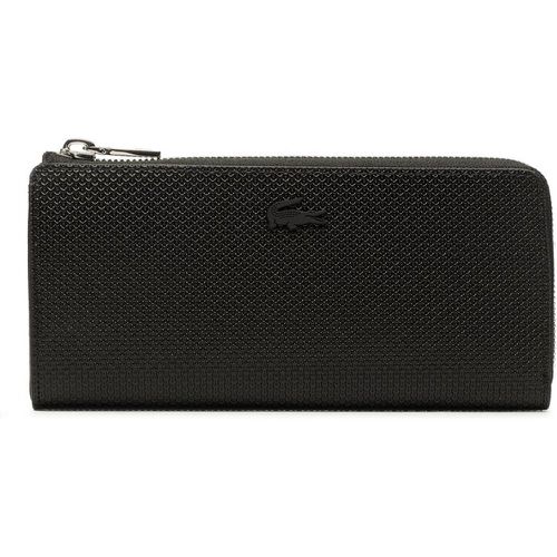 Portafoglio grande da donna - Slim Zip Wallet NF3580KL Noir 000 - Lacoste - Modalova