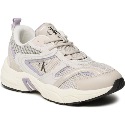 Sneakers - Retro Tennis Su-Mesh wN YW0YW00891 Eggshell/Lavender Aura ACF - Calvin Klein Jeans - Modalova