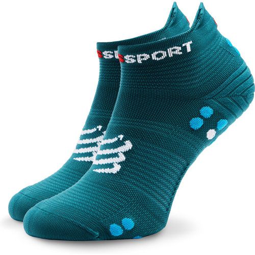 Calzini corti unisex - Pro Racing Socks v4.0 Run Low XU00047B Shaded Spruce/Hawaiian Ocean 118 - Compressport - Modalova