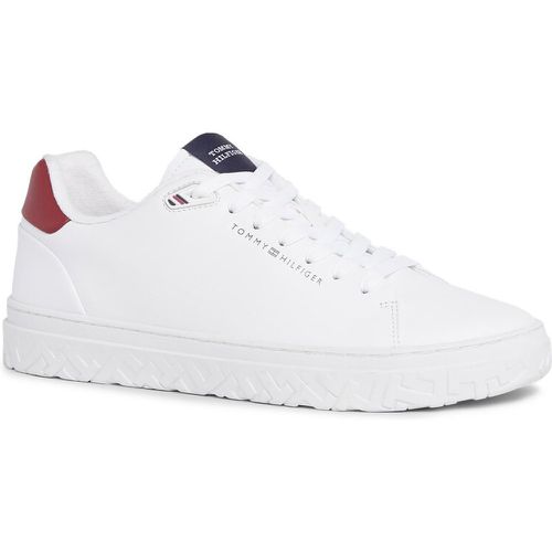 Sneakers - Court Thick Cupsole Leather FM0FM04830 White YBS - Tommy Hilfiger - Modalova