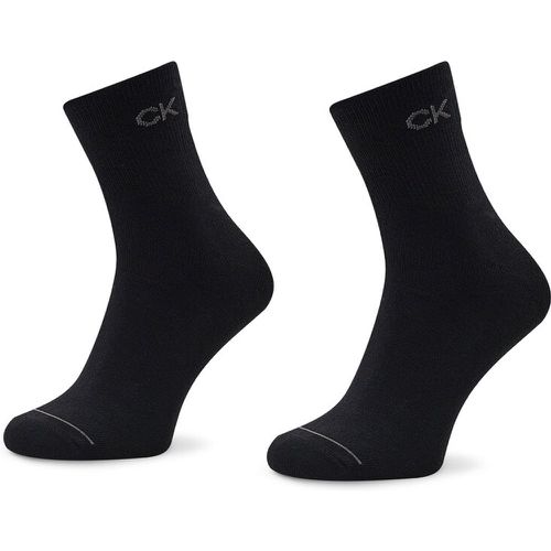 Set di 2 paia di calzini lunghi da uomo - 701218719 Black 001 - Calvin Klein - Modalova