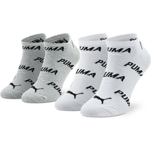 Set di 2 paia di calzini corti unisex - 907947 02 White/Grey/Black - Puma - Modalova