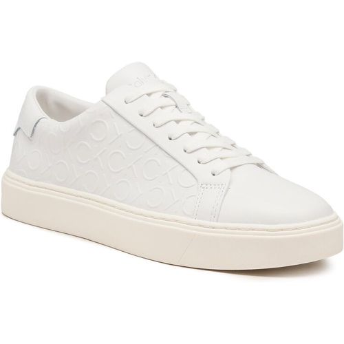 Sneakers - Low Top Lace Up Mono Hf HM0HM01068 Triple White 0K4 - Calvin Klein - Modalova