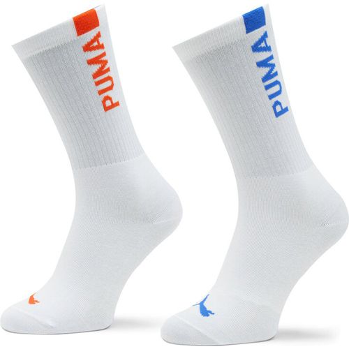 Set di 2 paia di calzini lunghi da donna - Women Slouch Sock 2P 938005 White / Blue / Red 04 - Puma - Modalova