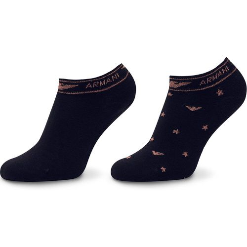 Set di 2 paia di calzini corti da donna 92307 2F225 00135 - Emporio Armani - Modalova