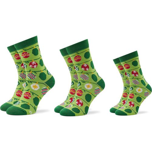 Set di 3 paia di calzini lunghi unisex Xmas Balls - Rainbow Socks - Modalova
