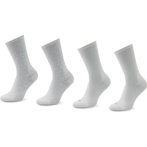 Set di 4 paia di calzini lunghi da donna 701219852 White 001 - Calvin Klein - Modalova