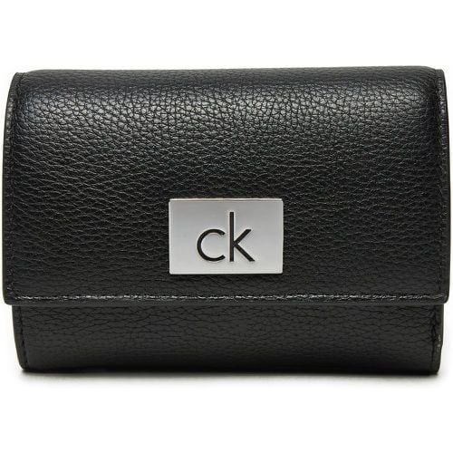 Portafoglio piccolo da donna Ck Plaque Small Trifold W/Zip K60K612834 - Calvin Klein - Modalova