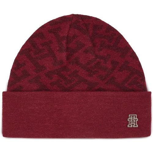 Berretto Monogram All Over Beanie AW0AW15327 - Tommy Hilfiger - Modalova