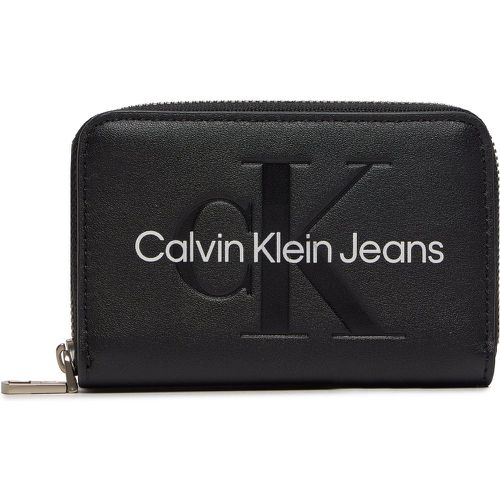 Portafoglio piccolo da donna Zip Around Mono K60K612255 - Calvin Klein Jeans - Modalova