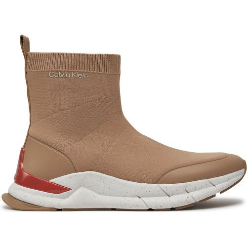 Sneakers Sockboot Runner HM0HM01241 Silver Mink A04 - Calvin Klein - Modalova