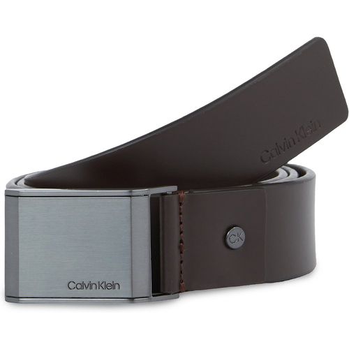Cintura da uomo Adj Beveled Plaque K50K510950 Dark Brown GE7 - Calvin Klein - Modalova