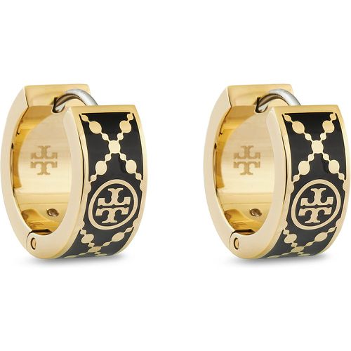 Orecchini Small T Monogram Hoop Earring 157223 - TORY BURCH - Modalova